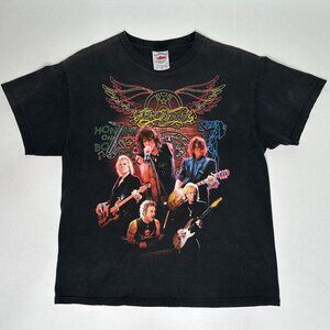 Vintage 2004 Aerosmith Honkin' on Bobo Tour T-Shirt Black Men Size L